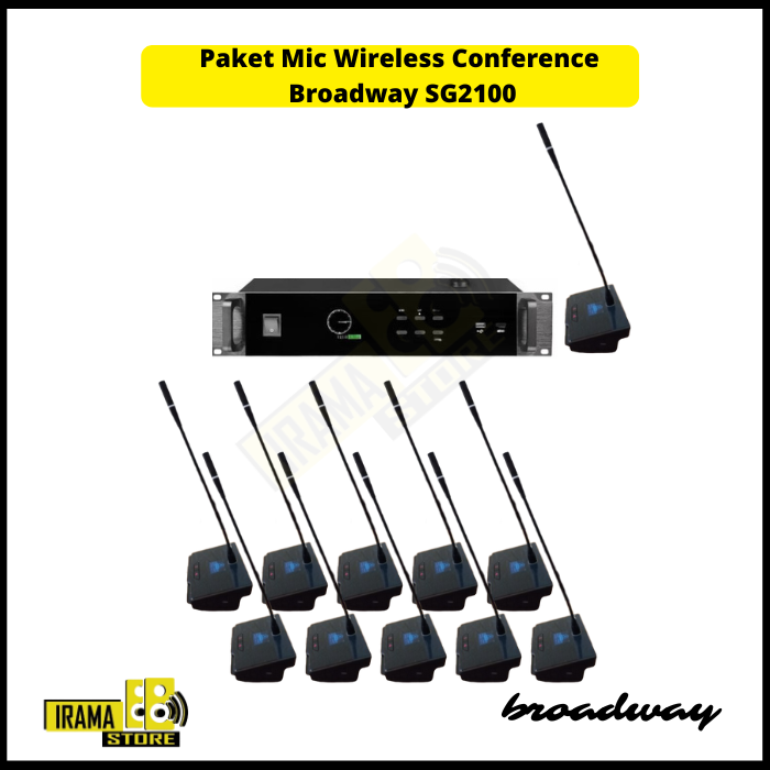 Mic Wireless Conference Broadway SG2100 - 11 Mic